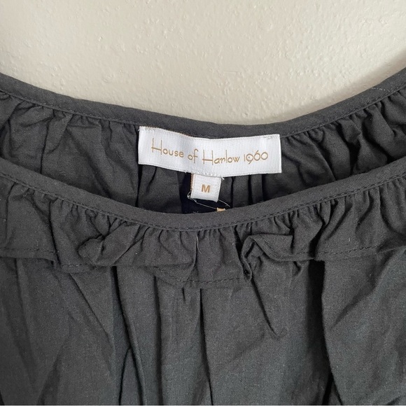 House of Harlow | Puff Sleeve Black Mini Dress NWT, medium - Picture 3 of 15